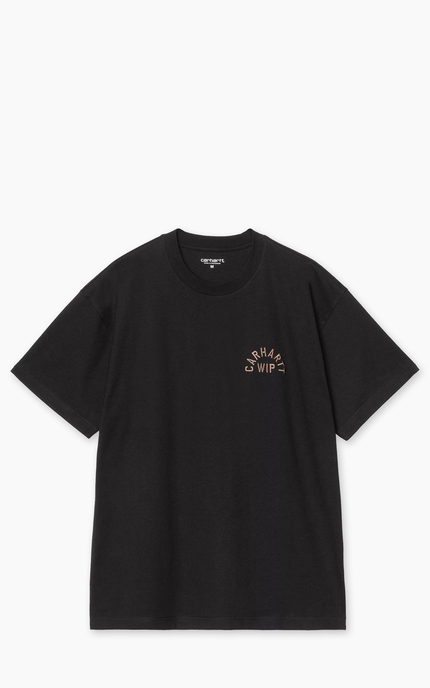 Carhartt WIP S/S Arch Script T-Shirt Black/WIP H Brown