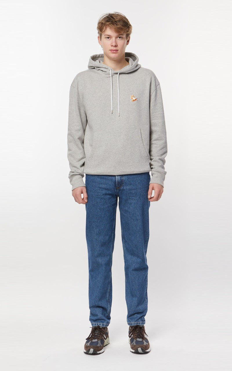 Maison Kitsuné Chillax Fox Patch Classic Hoodie Grey