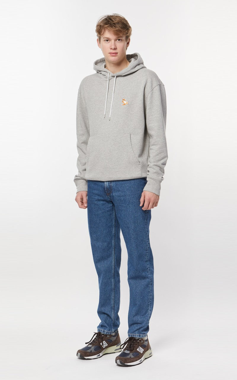 Maison Kitsuné Chillax Fox Patch Classic Hoodie Grey