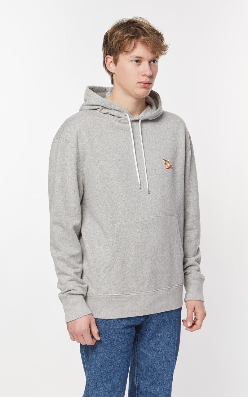 Maison Kitsuné Chillax Fox Patch Classic Hoodie Grey