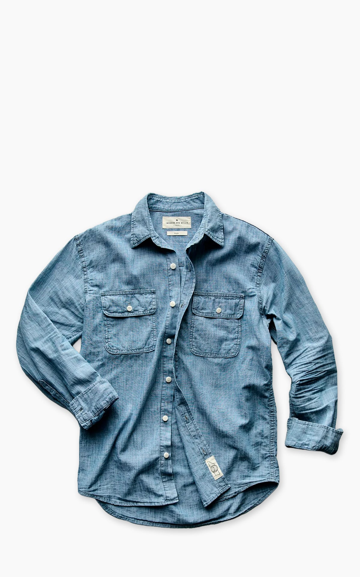 Imogene + Willie Earl Chambray Shirt Blue