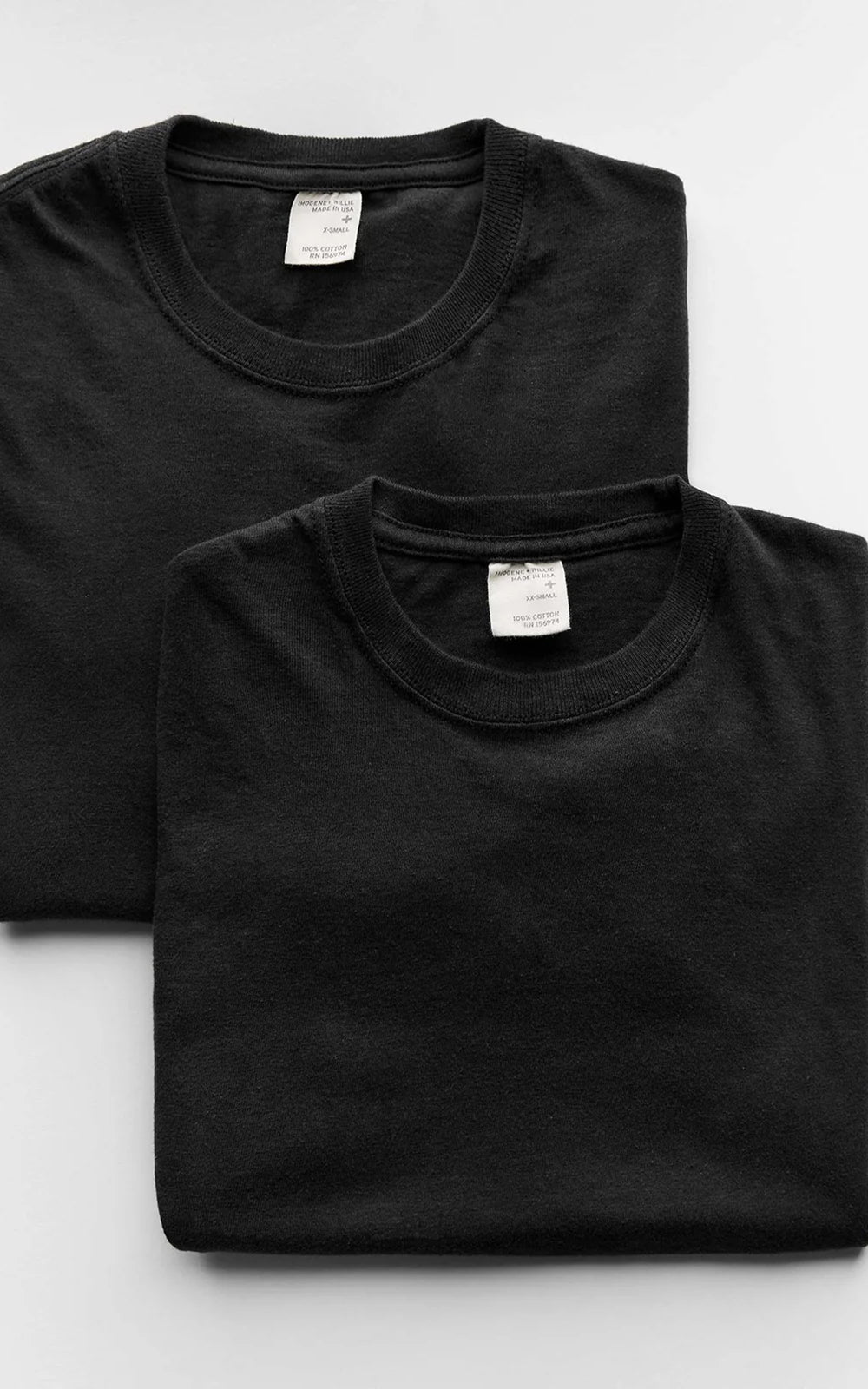 Imogene + Willie The Cotton Project Tee 2-Pack Faded Black