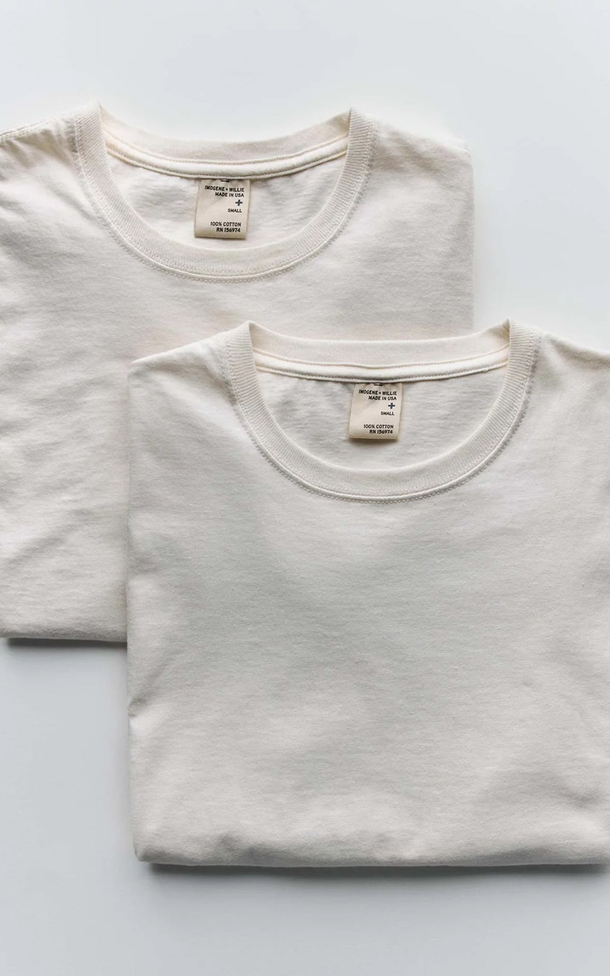 Imogene + Willie The Cotton Project Tee 2-Pack Vintage White