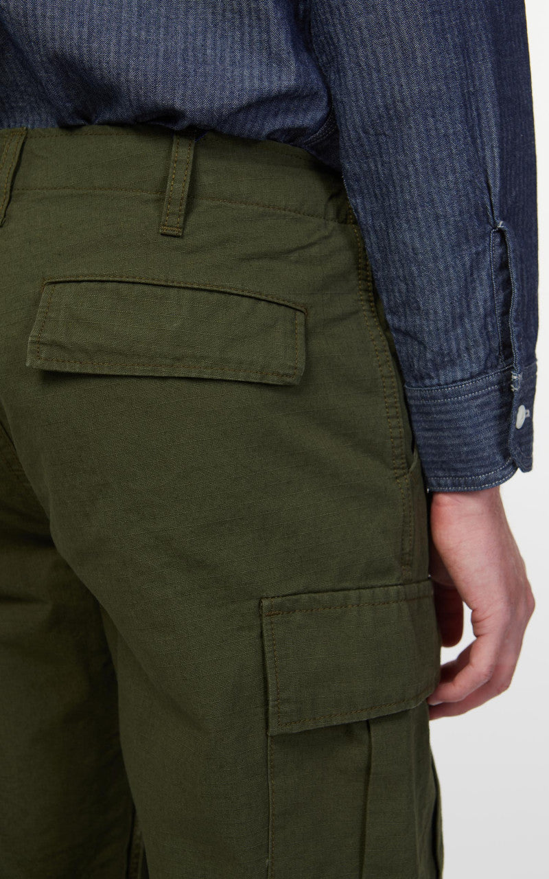 Japan Blue Modern Military Cargo Pants Ripstop Olive Drab