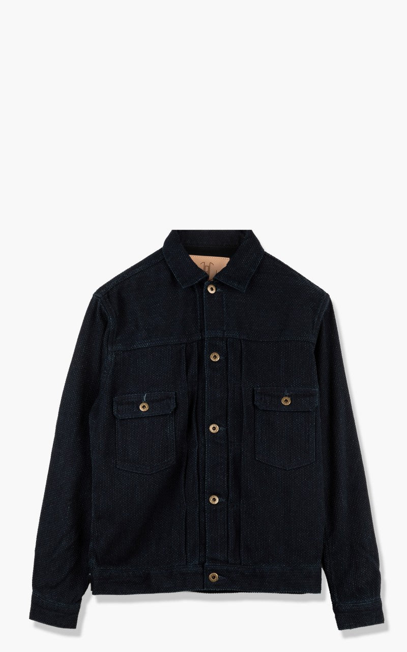 さとこblue Japan Blue Sashiko Type 2 Jacket Indigo