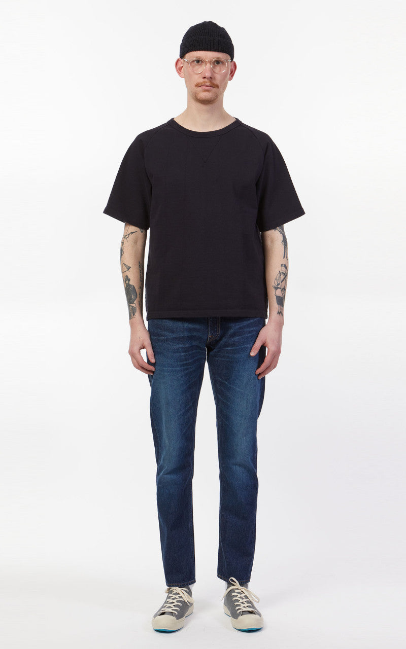 Japan Blue Heavyweight Raglan T-Shirt Navy 16.5oz