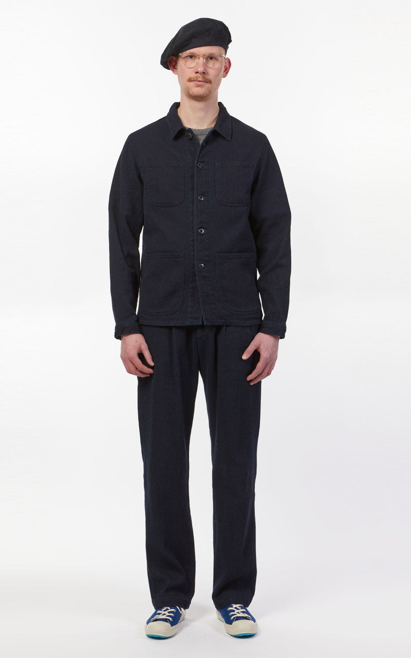 Japan Blue Sashiko Coverall Jacket Indigo