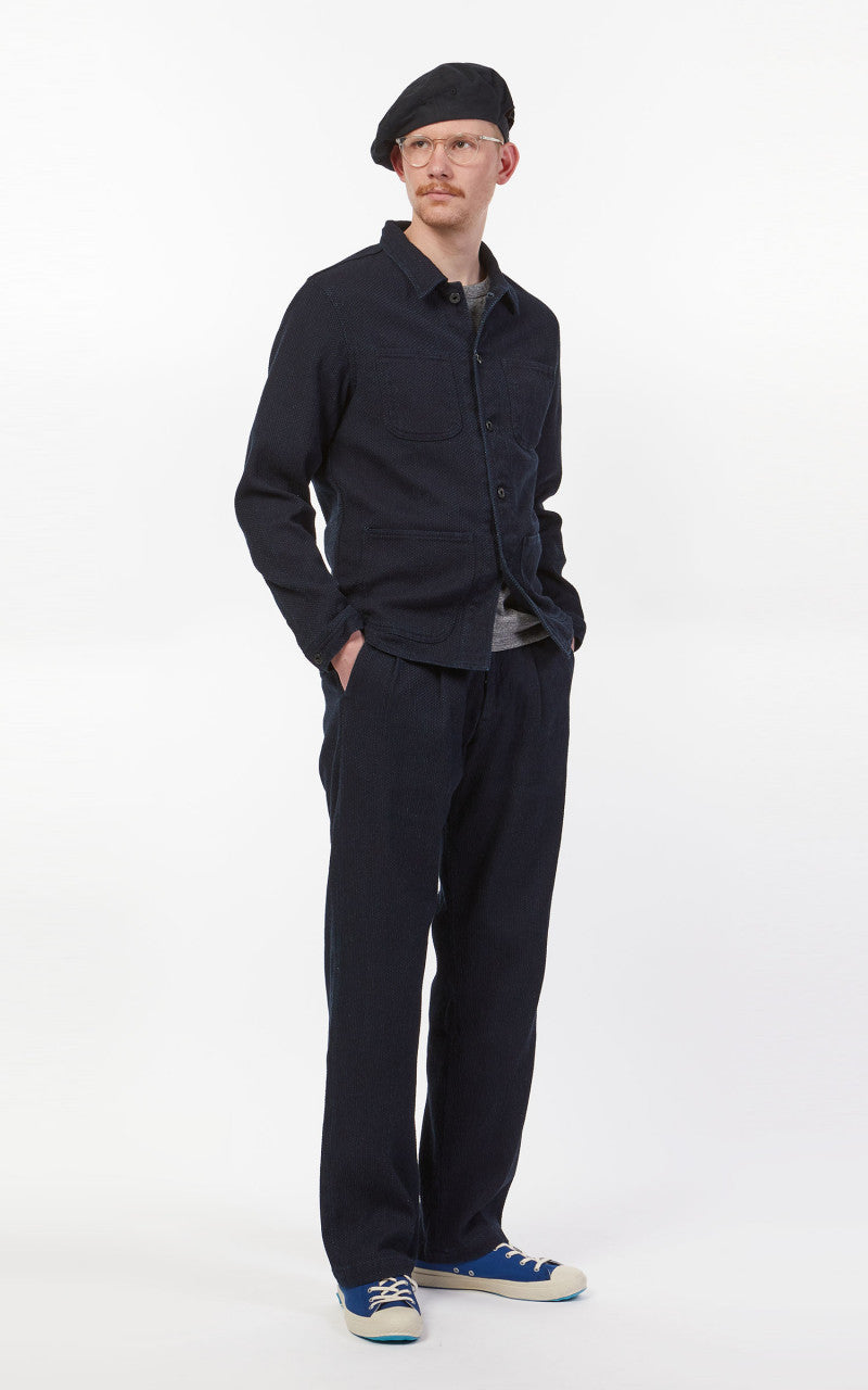 Japan Blue Sashiko Coverall Jacket Indigo