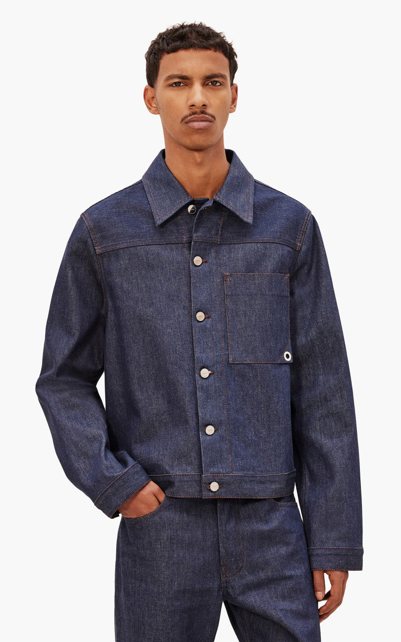 Jacquemus La Veste De-Nimes Jao Navy/Brown