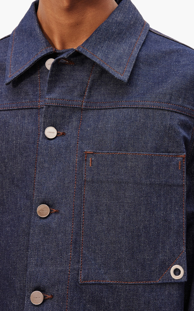 Jacquemus La Veste De-Nimes Jao Navy/Brown