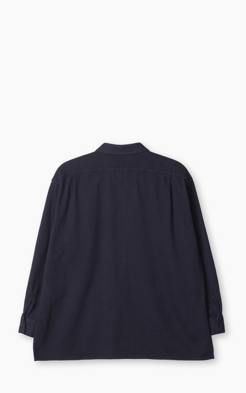 Japan Blue Sashiko Jacquard Shirt Indigo