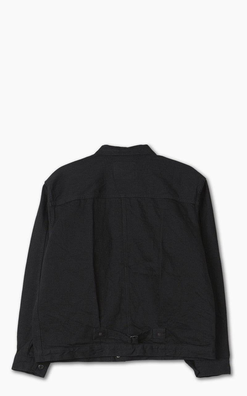 Japan Blue Classic Denim Jacket Aging Washed Black