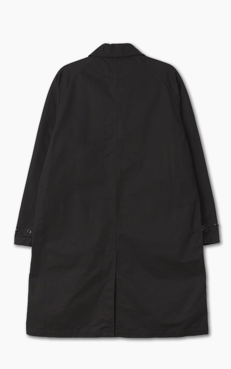 Japan Blue Balmacaan Coat Black