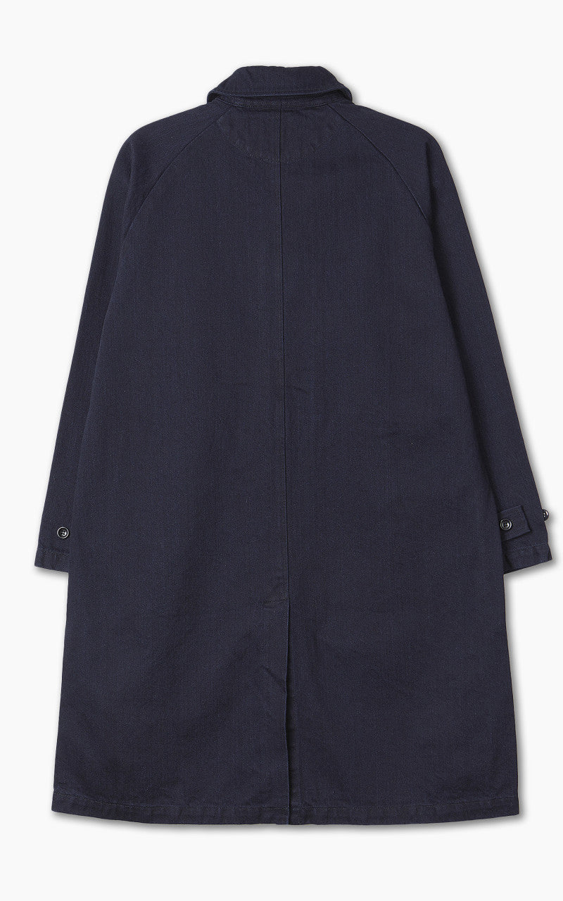 Japan Blue Balmacaan Coat Indigo 12.5oz