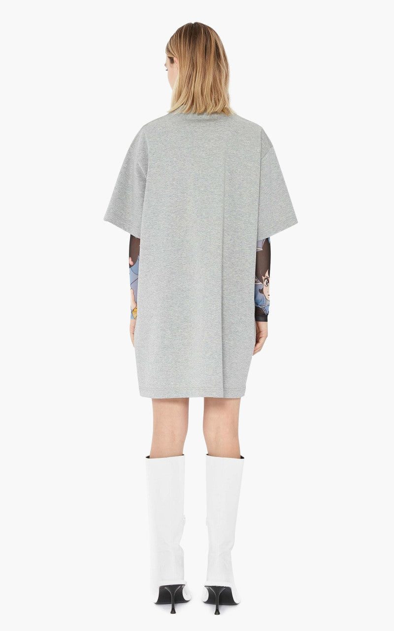 JW Anderson RH Print T-Shirt Dress Grey Melange