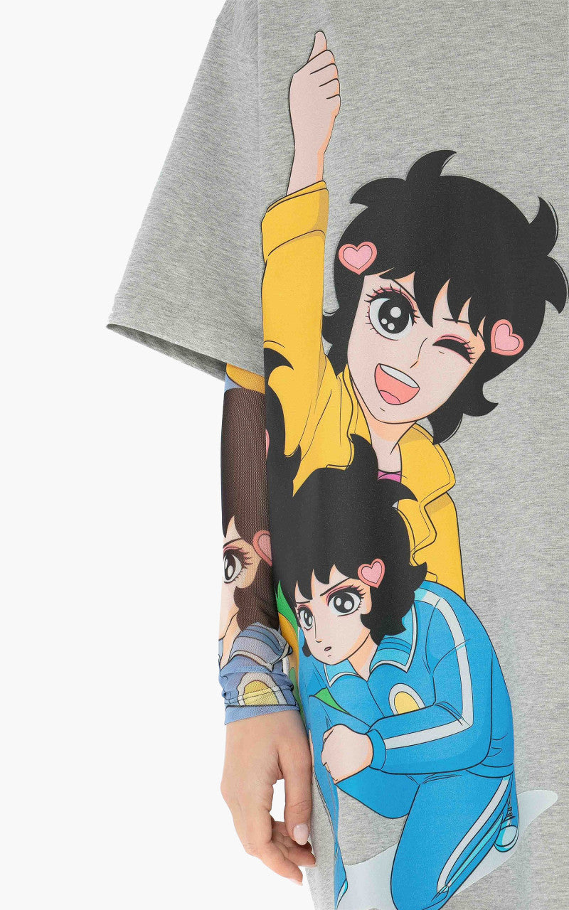 JW Anderson RH Print T-Shirt Dress Grey Melange