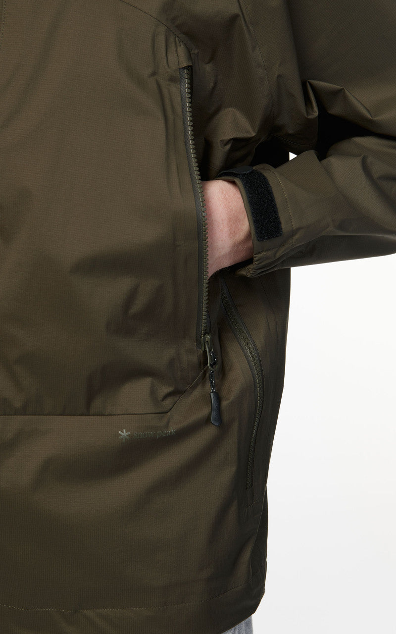 Snow Peak 2.5L Rain Jacket Olive