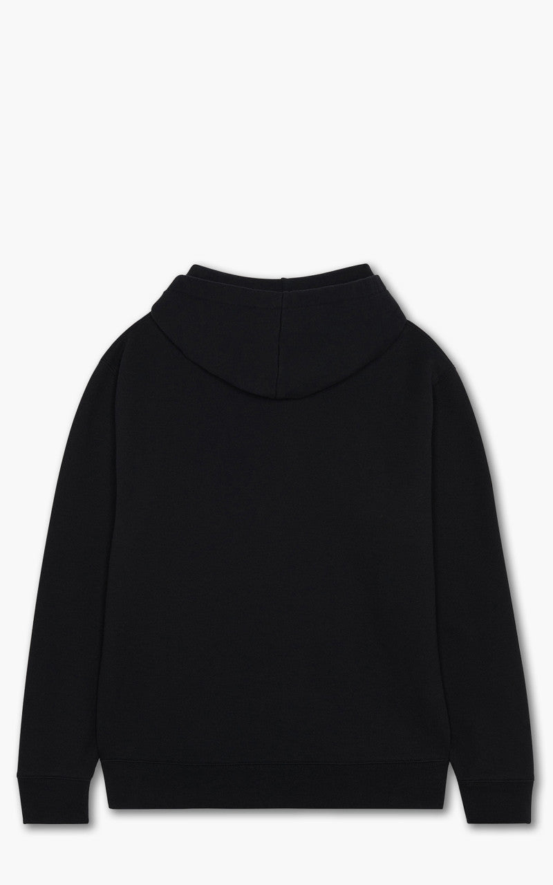 Maison Kitsuné Embroidery Cordless Hoodie Black