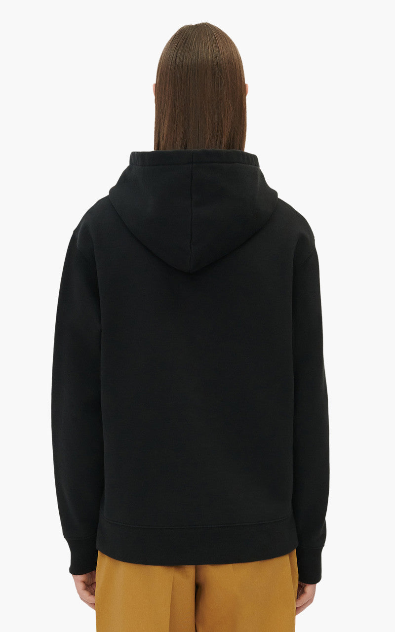 Maison Kitsuné Embroidery Cordless Hoodie Black