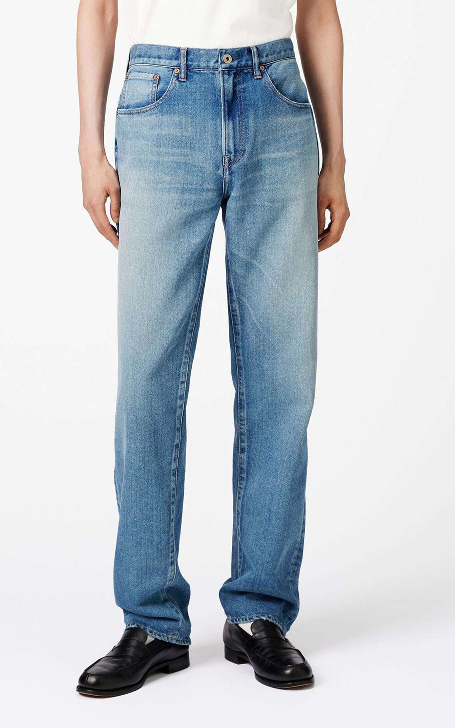 Japan Blue JMJA0100 Light Straight Jeans Medium Indigo 9oz