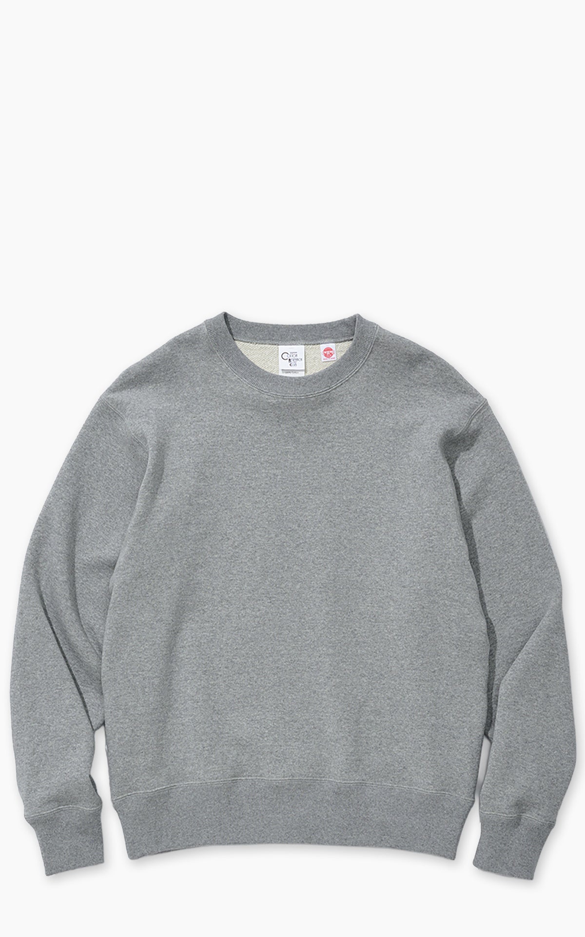 Cotton Research Club Loopwheel Terry Crewneck Heather Grey
