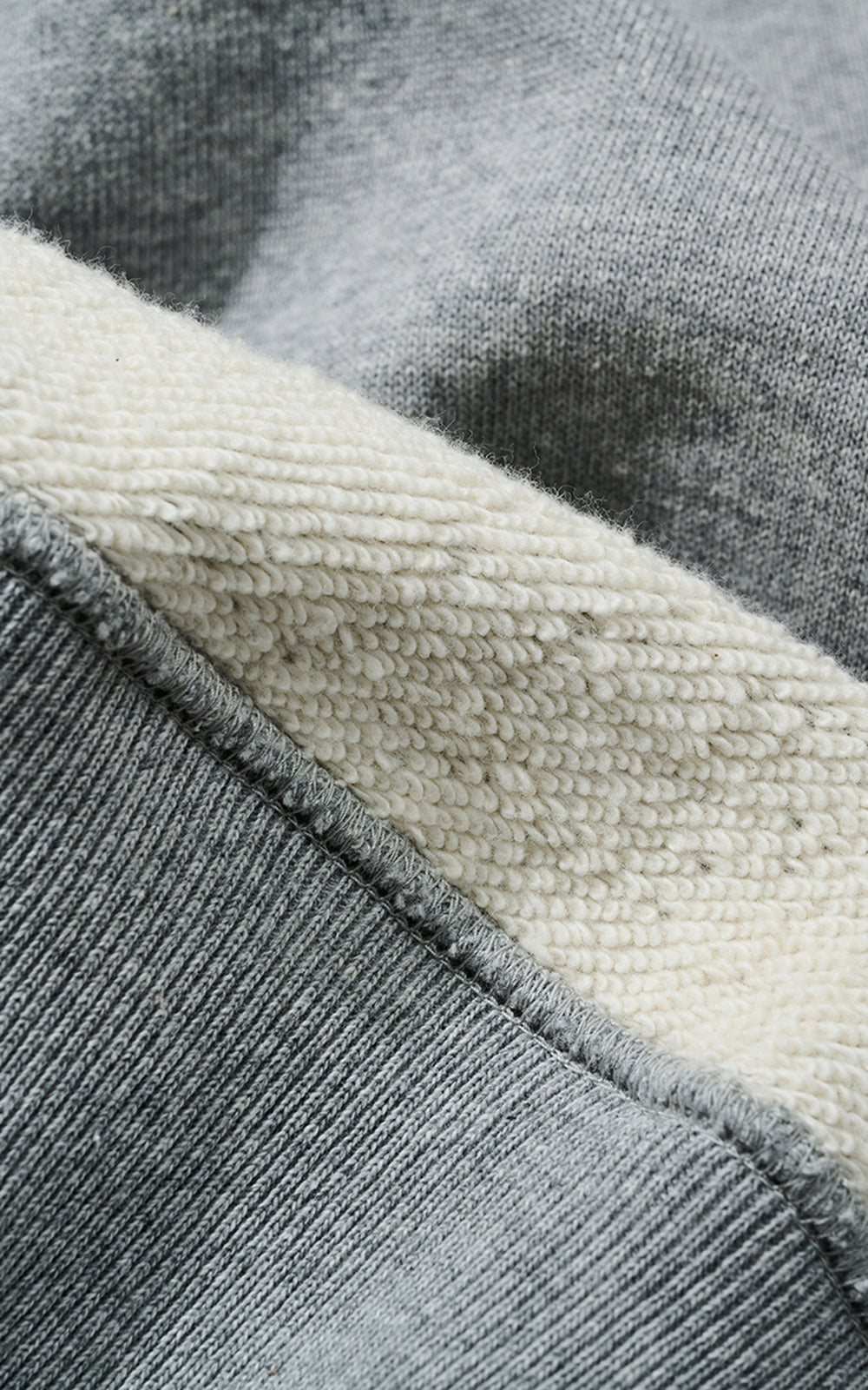 Cotton Research Club Loopwheel Terry Crewneck Heather Grey