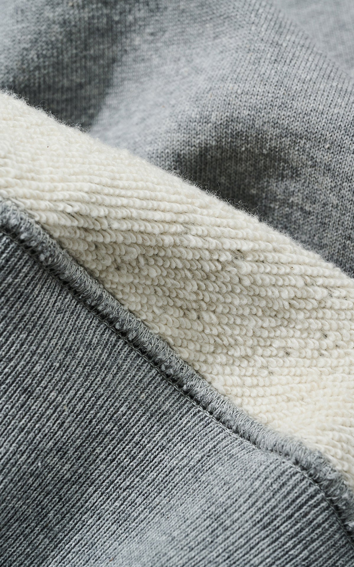 Cotton Research Club Loopwheel Terry Crewneck Heather Grey