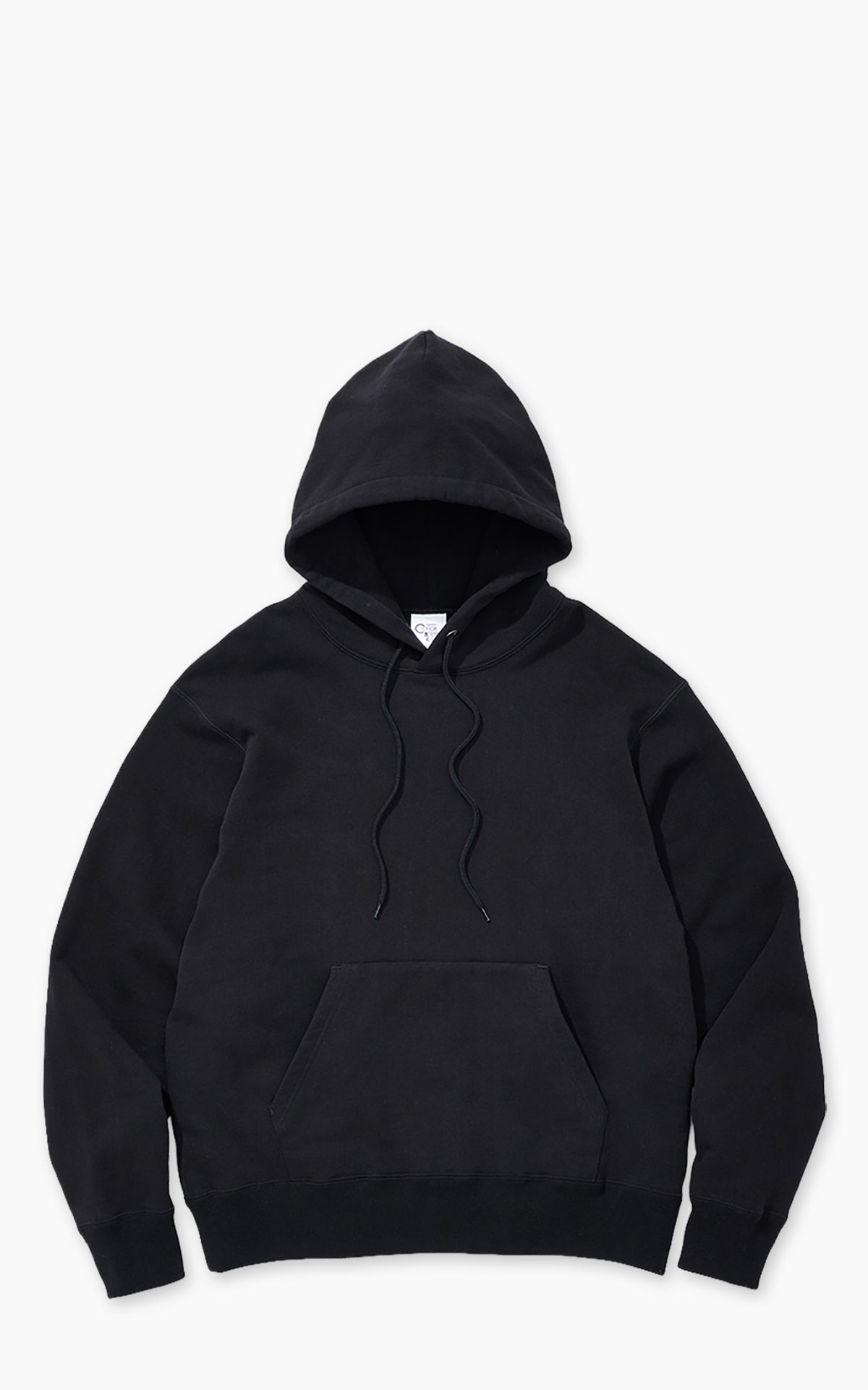 Cotton Research Club Loopwheel Terry Hoodie Black