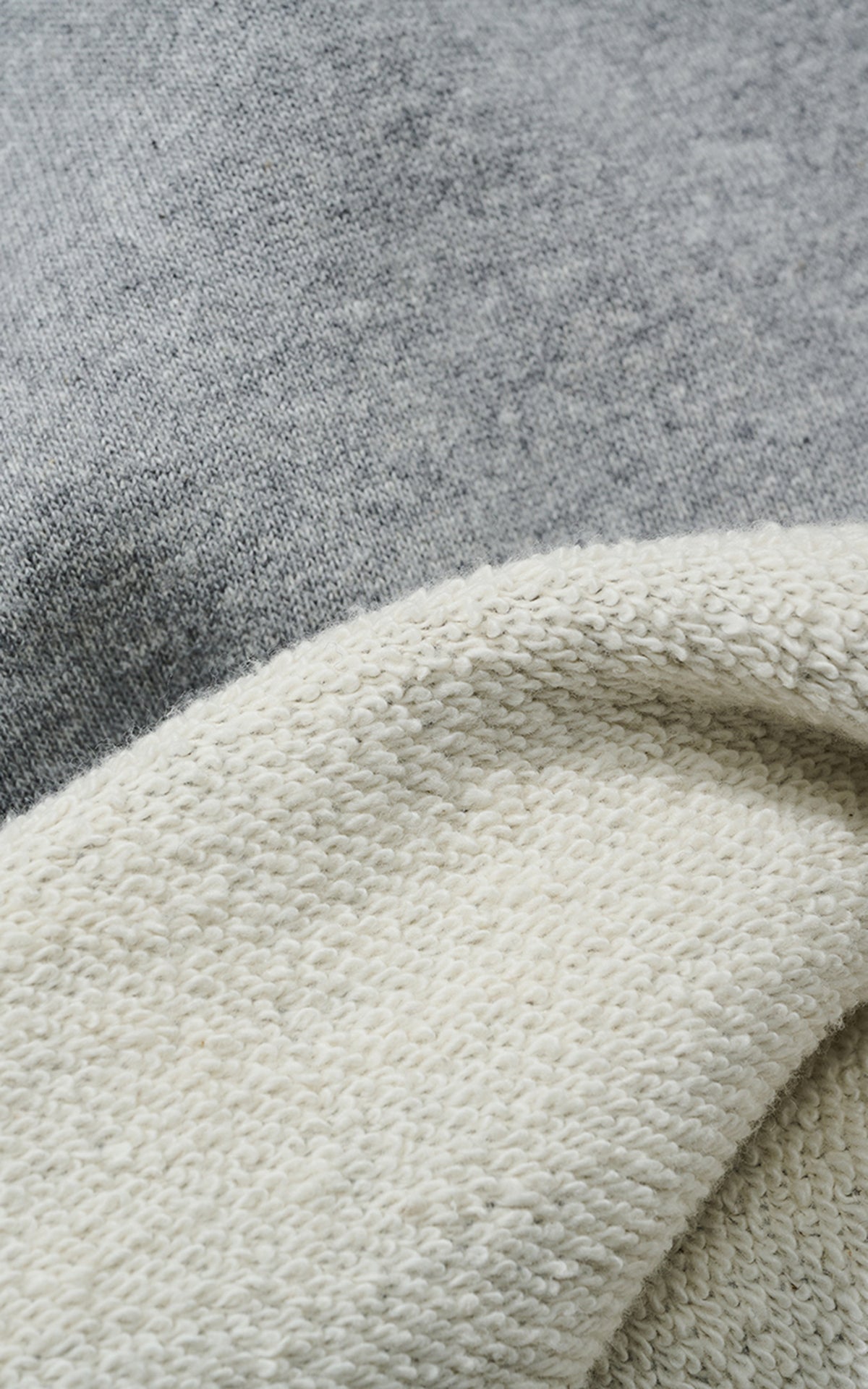 Cotton Research Club Loopwheel Terry Hoodie Heather Grey