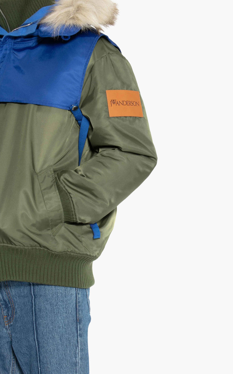 JW Anderson / RELAXED JACKET 48 ジャケット JW Anderson Relaxed Bomber Jacket With Detachable Hood Green