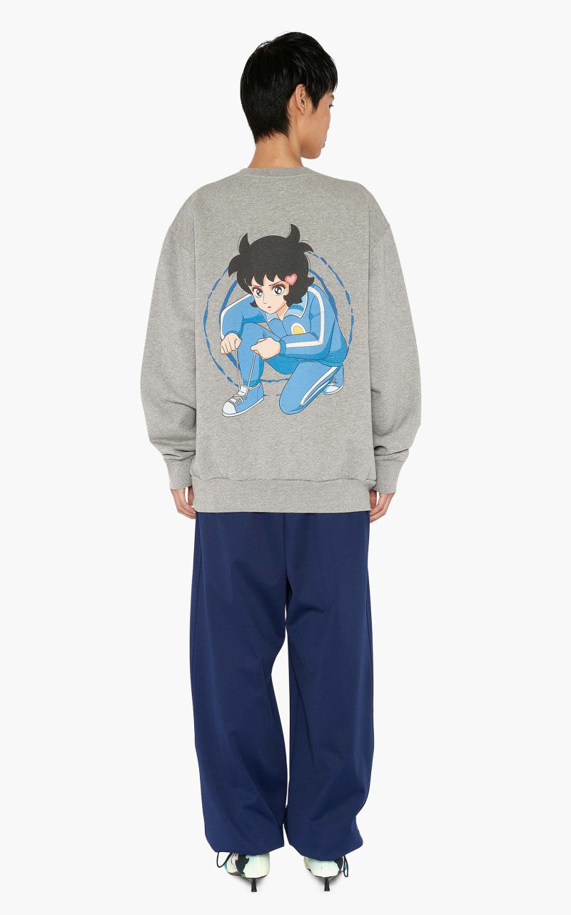 JW Anderson RH Print Sweatshirt Grey Melange