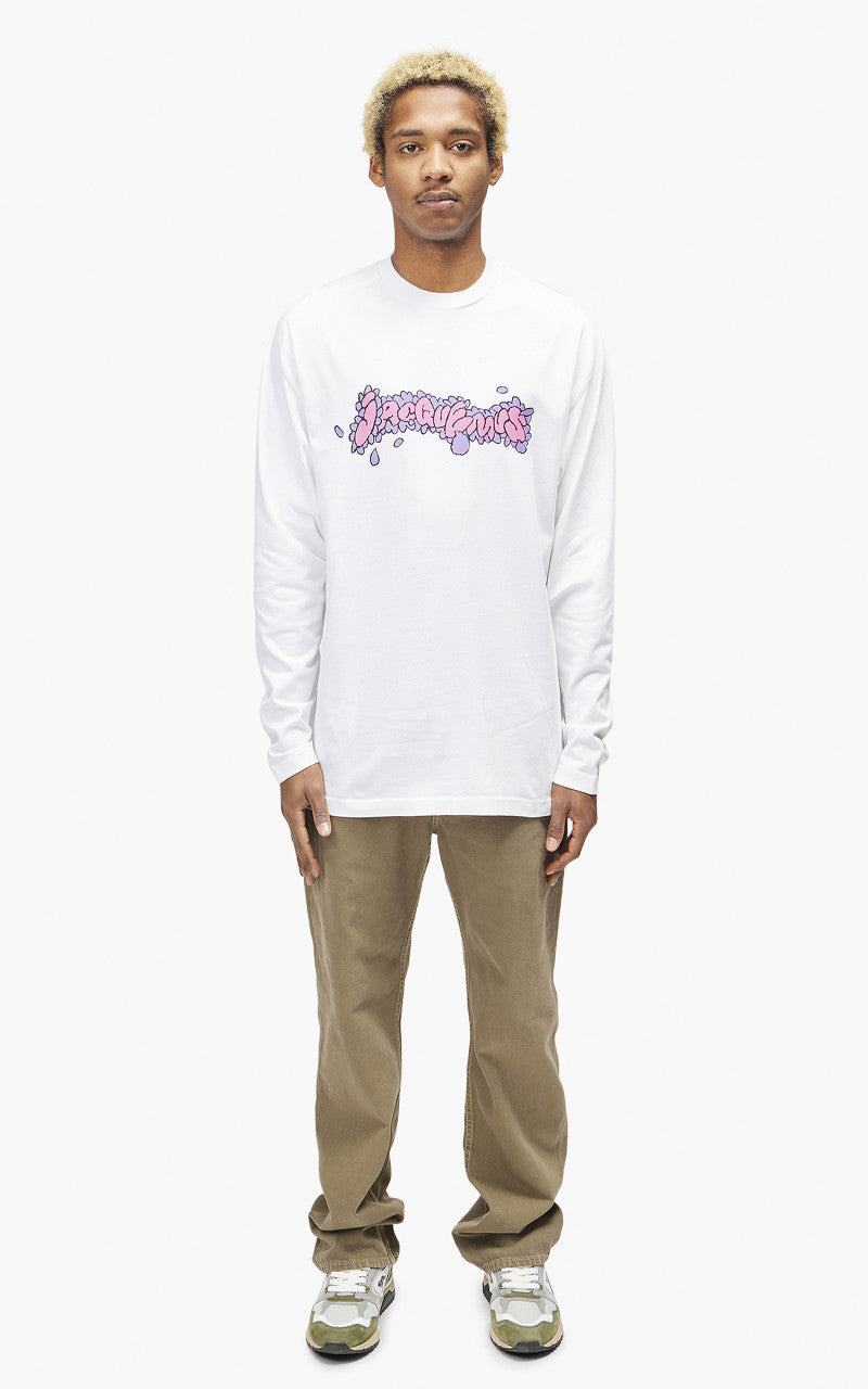 Jacquemus Le T-Shirt Desenho L/S Print Marguerita White