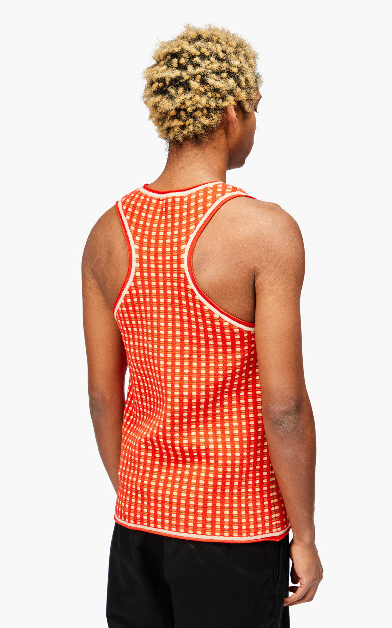 Jacquemus Le Débardeur Macio Jacquard Tank Top Multi-Red
