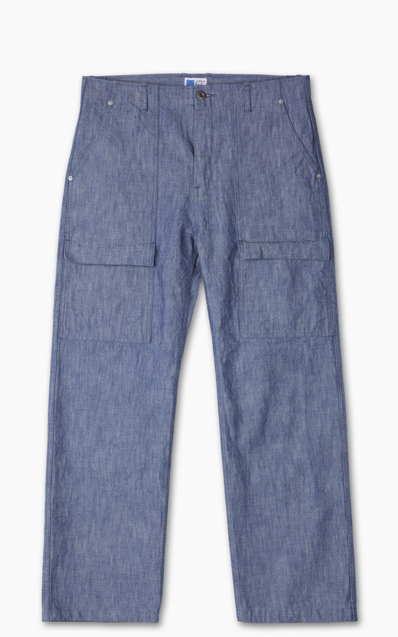 Japan Blue Heavy Chambray Bush Pants Sax