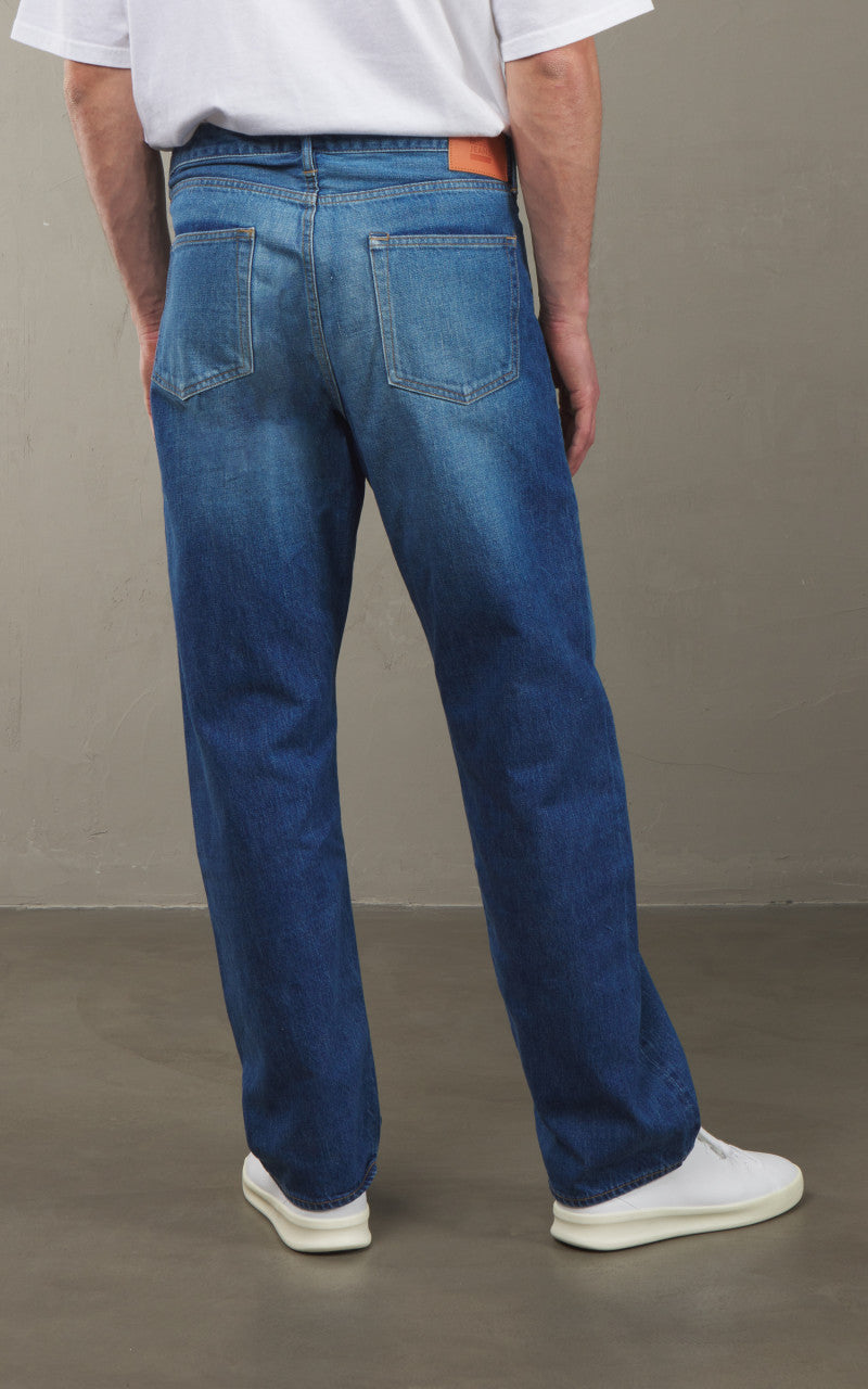 Japan Blue J504 Loose Jeans Aging Wash Selvedge 12.5oz