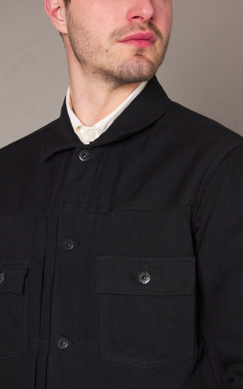 Japan Blue JBGJ1002 Type 2 Denim Jacket Black 14oz