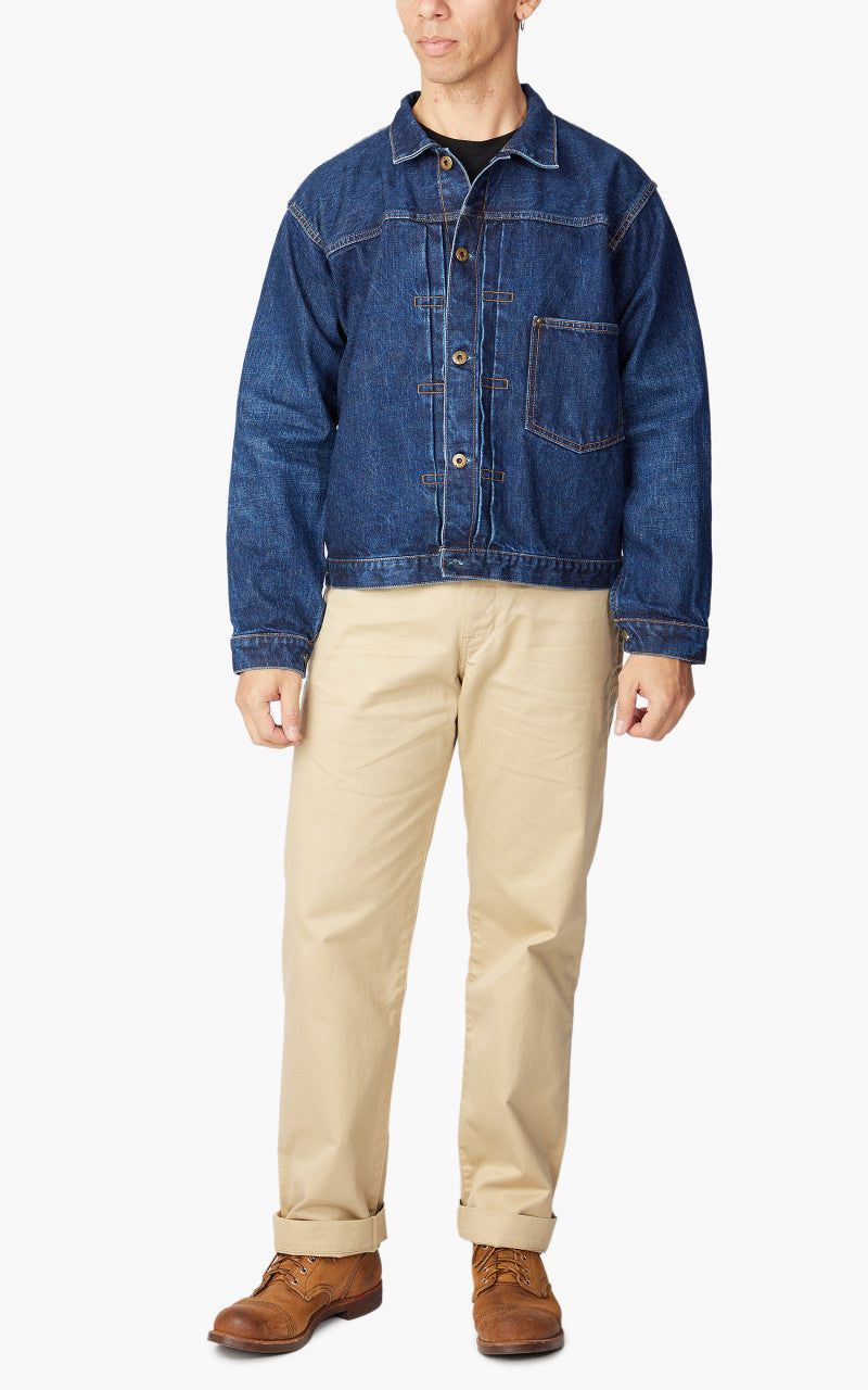 Japan Blue Classic Denim Jacket Mid Washed Indigo