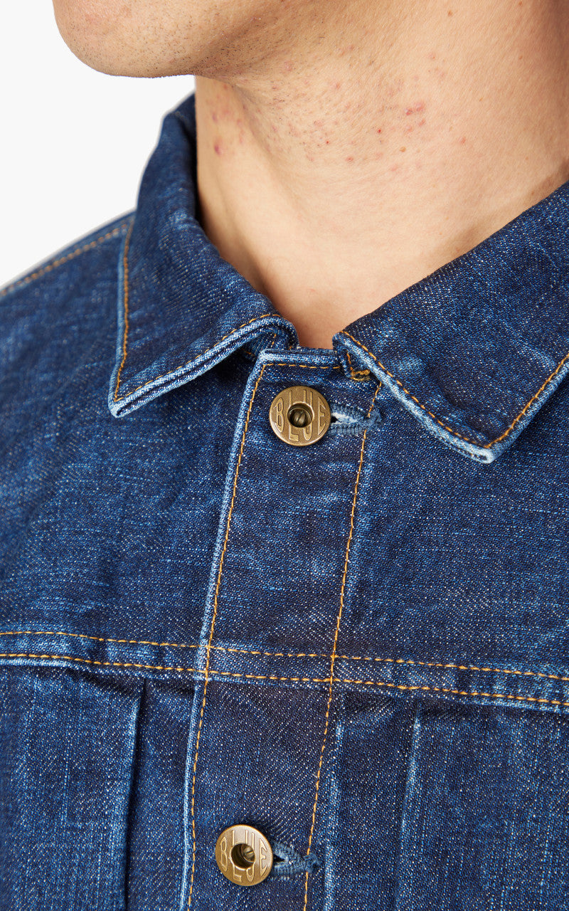 Japan Blue Classic Denim Jacket Mid Washed Indigo