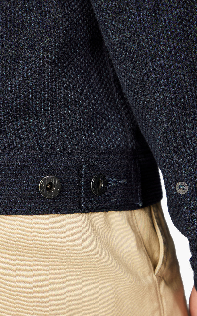 さとこblue Japan Blue Sashiko Type 2 Jacket Indigo