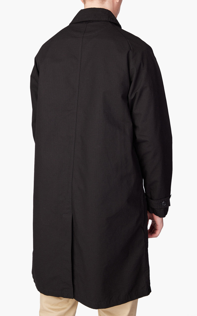 Japan Blue Balmacaan Coat Black