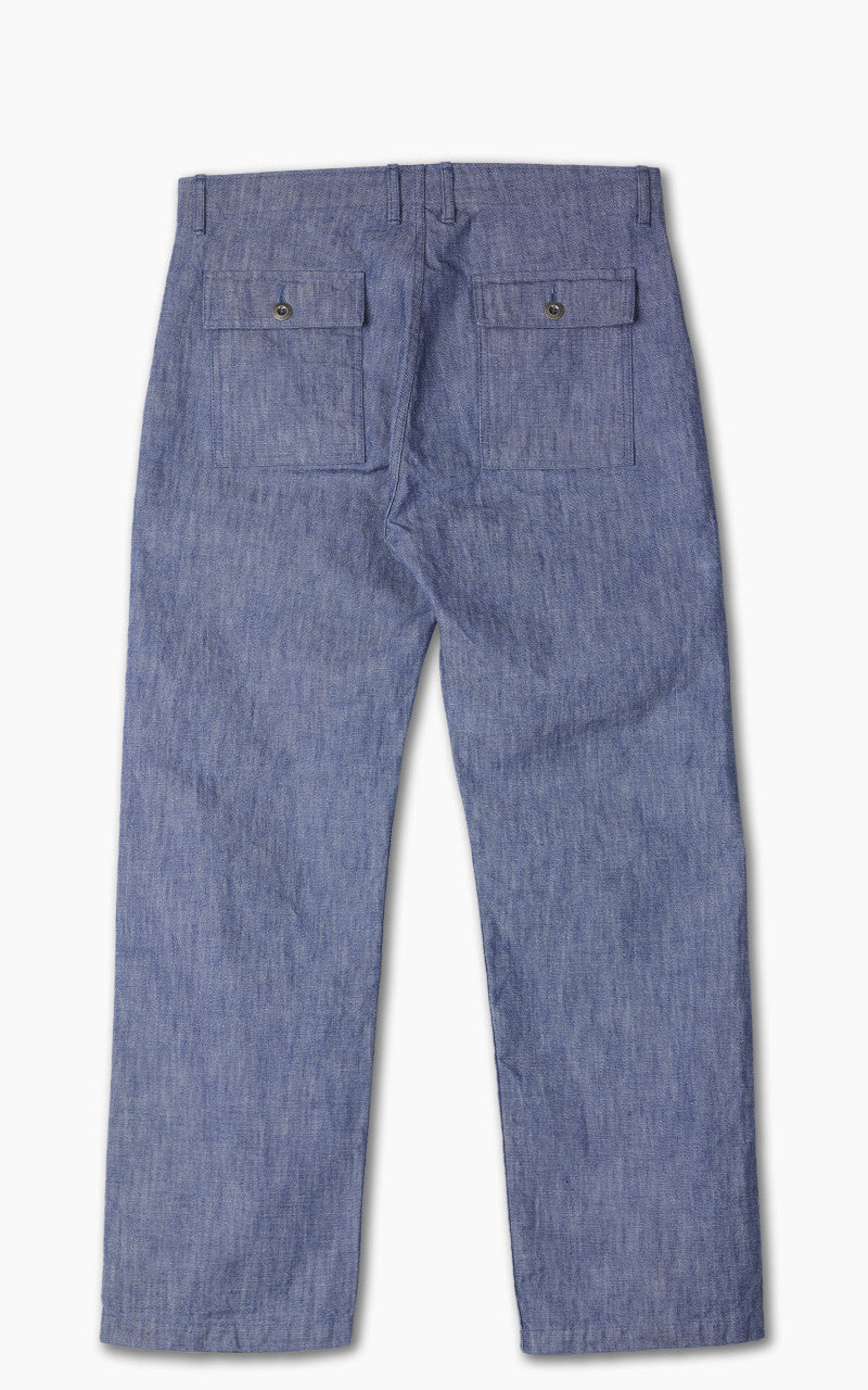 Japan Blue Heavy Chambray Bush Pants Sax