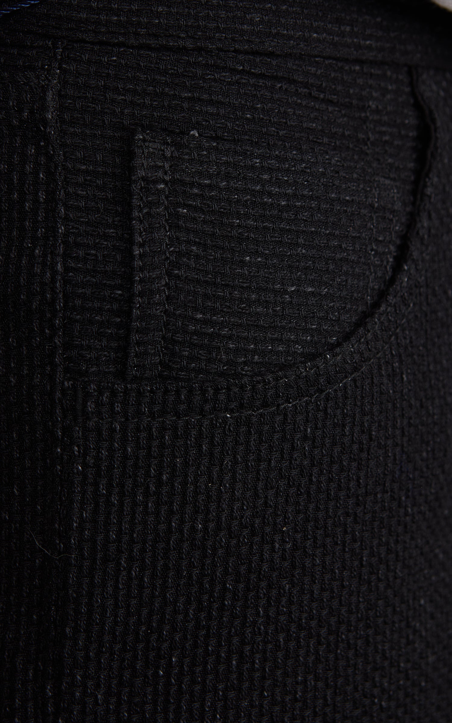 Japan Blue JBJE1525 Sashiko Wide Tapered Pants Black