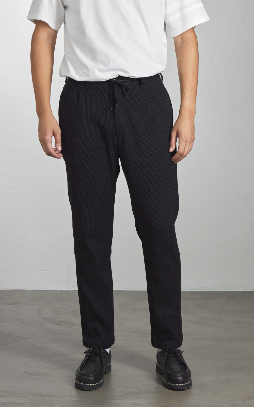 Japan Blue JBPT1024 Sashiko Easy Tapered Pants Black 11oz