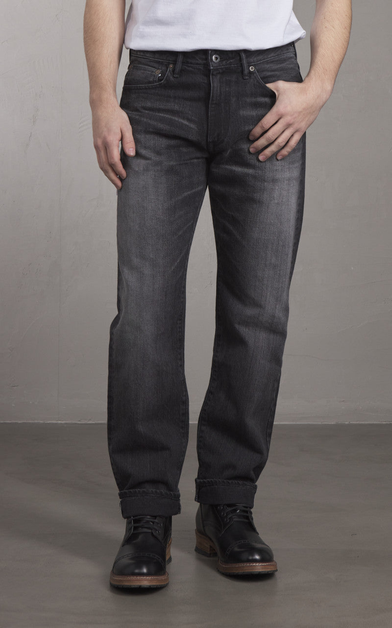 Japan Blue J414 Classic Straight Jeans Selvedge Aging Washed Grey