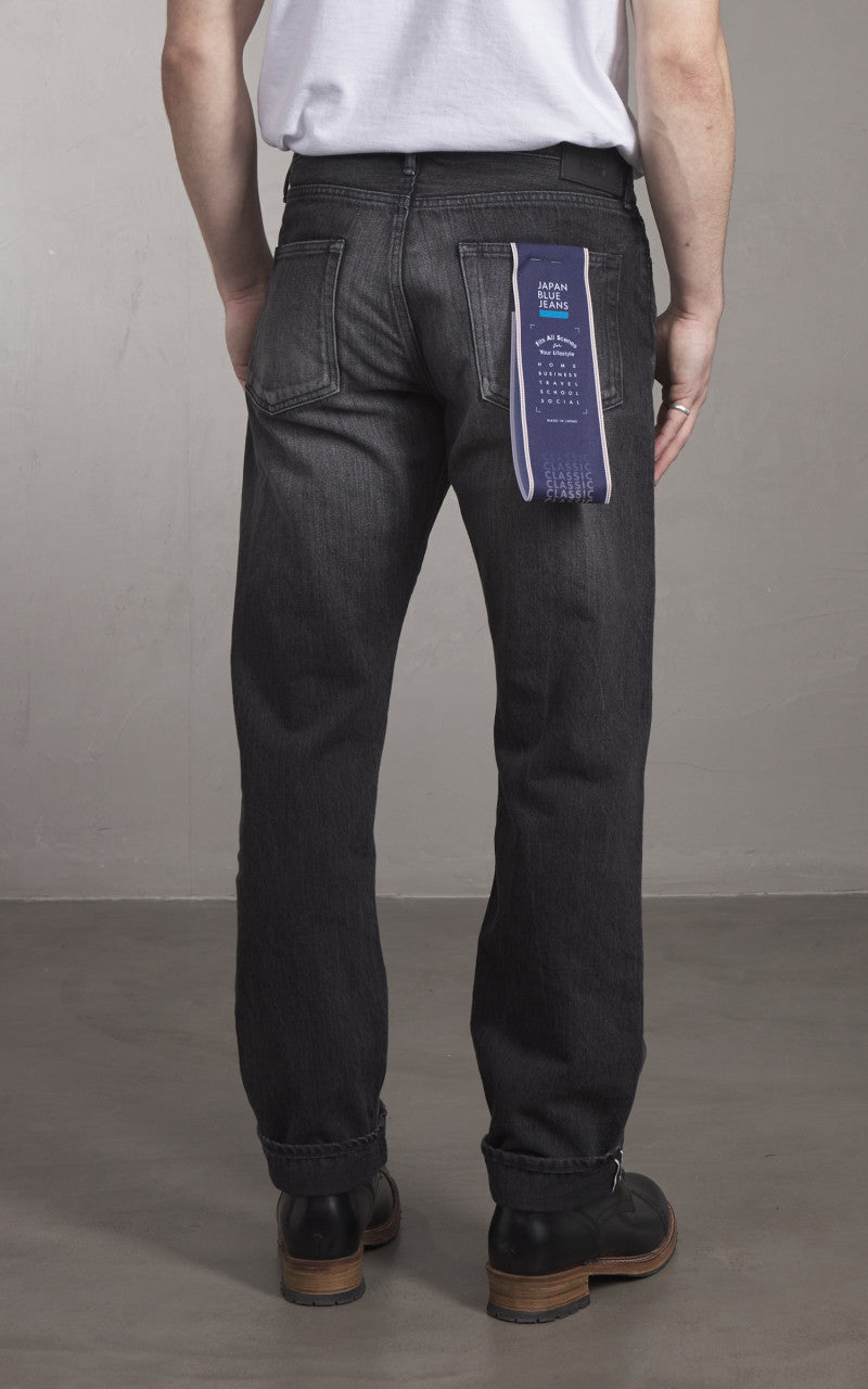 Japan Blue J414 Classic Straight Jeans Selvedge Aging Washed Grey
