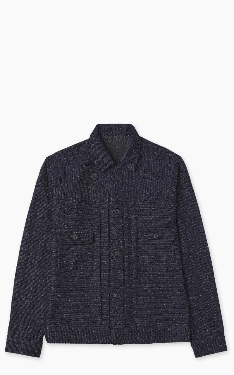 Japan Blue JBGJ1013 Type 2 Tweed Denim Jacket Dark Indigo 12oz