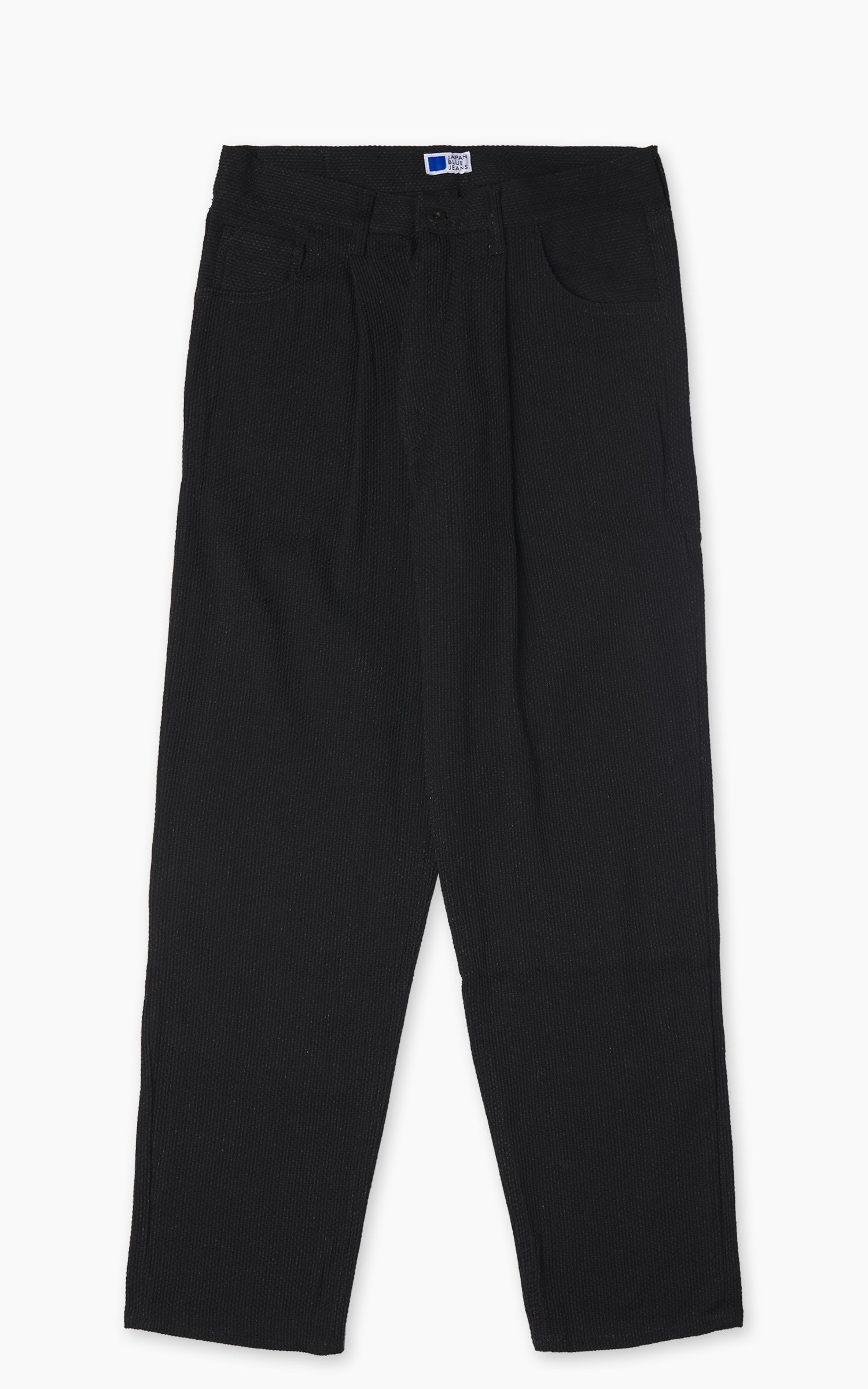 Japan Blue JBJE1525 Sashiko Wide Tapered Pants Black