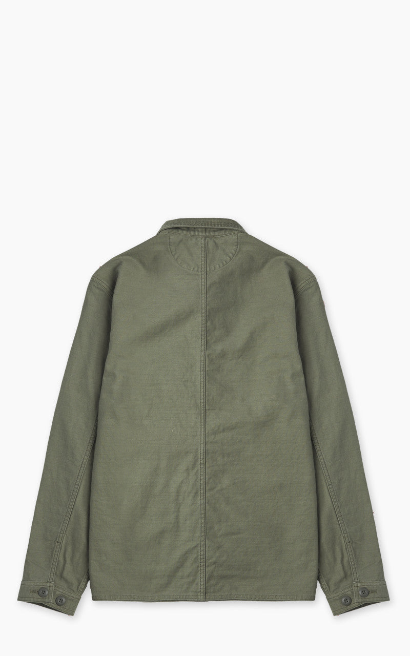 Japan Blue JBOT1300 Military Back Sateen Coverall Jacket Olive Drab