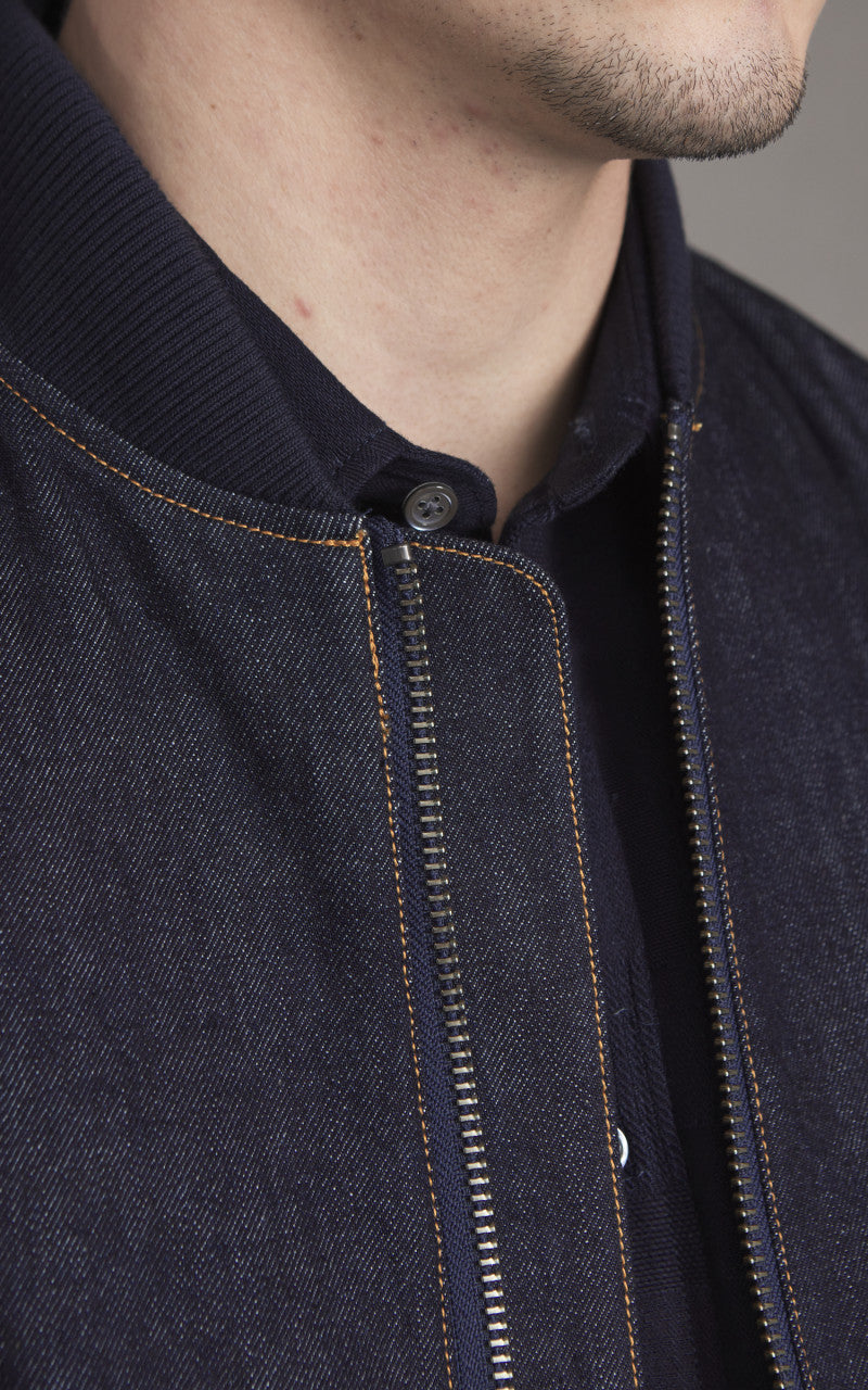 Japan Blue JBOT1307 Denim Bomber Jacket Indigo 13oz