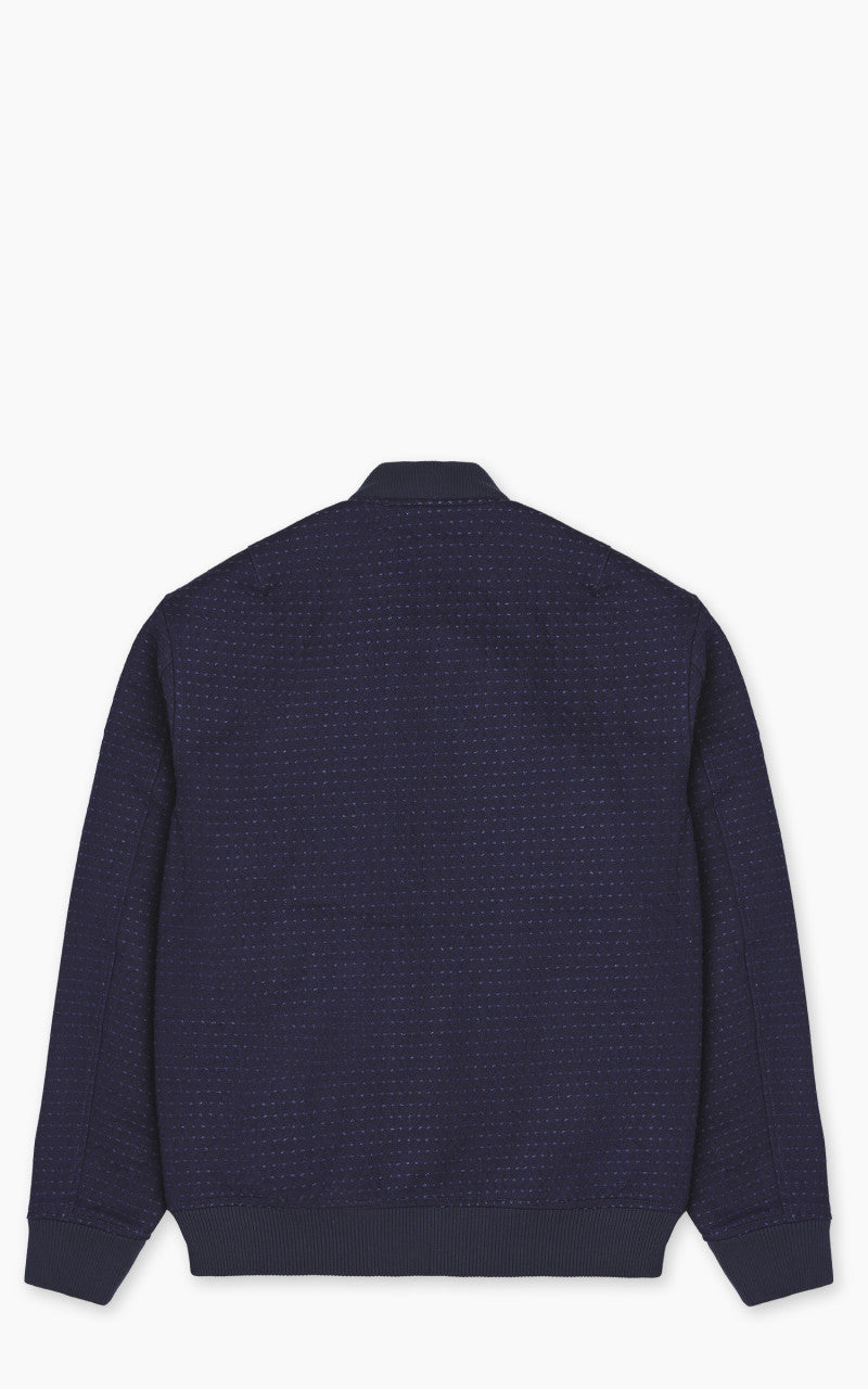 Japan Blue JBOT1308 Sashiko Bomber Jacket Dark Indigo